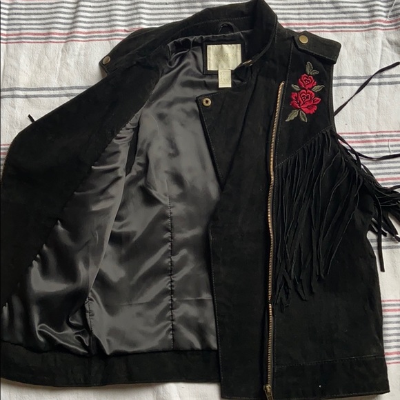 black leather vest - Picture 4 of 4